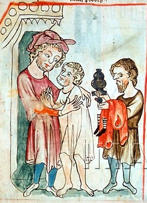 speculum humanae salvationis um 1350-75, wien,gleichnis vom verlorenen sohn,